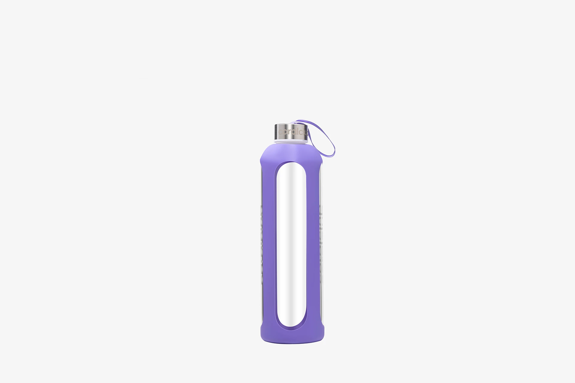 Cтеклянная бутылка, фиолетовая